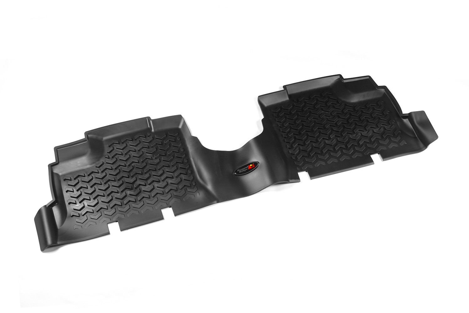 Floor Liner, Rear; Black, 2007-2018 Jeep Wrangler Unlimited JK 4 Dr - 1