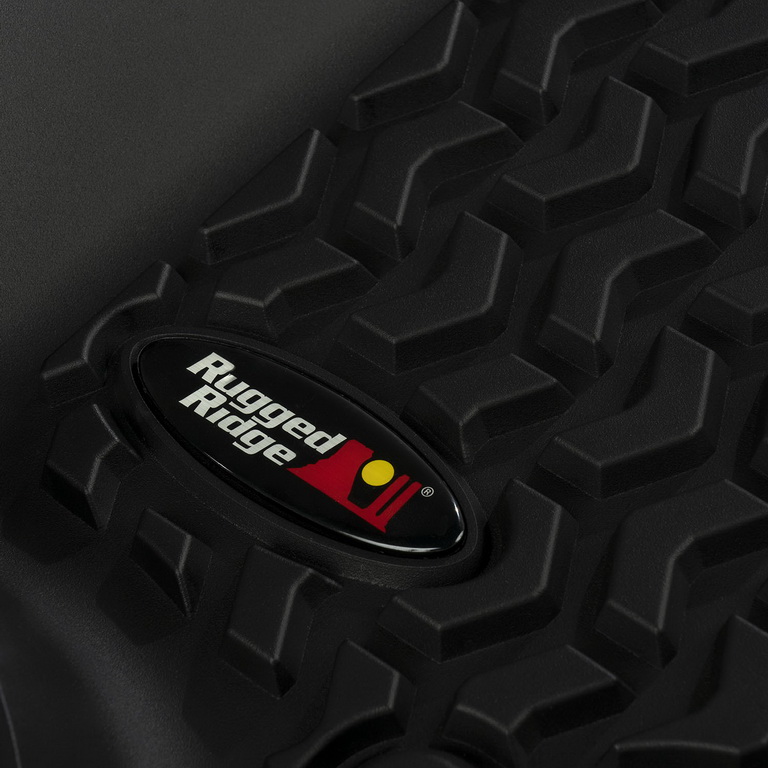 Floor Liner, Rear; Black, 2018-2020 Jeep Wrangler JL 2 Dr - 2