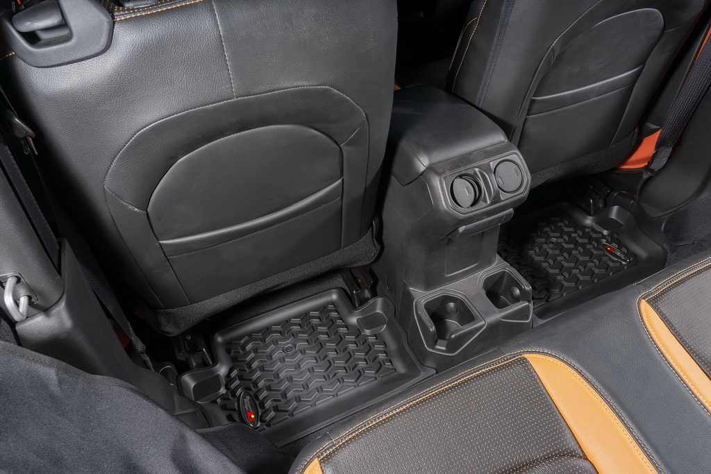 Floor Liner, Rear; Black, 2018-2020 Jeep Wrangler JL 2 Dr - 4