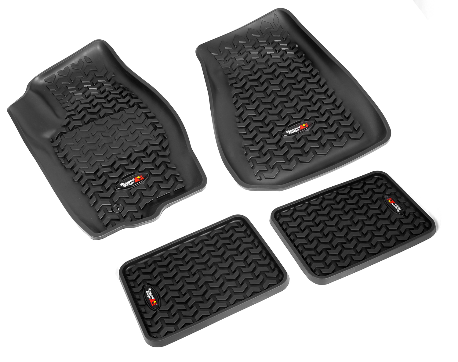 All Terrain Floor Liner Kit, Black; 05-10 Jeep Grand Cherokee WK - 1