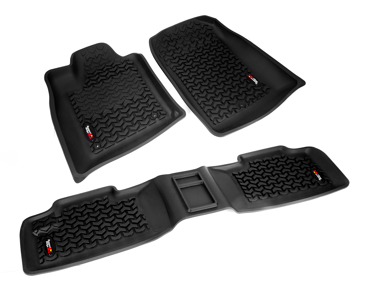 All Terrain Floor Liner Kit, Black; 11-18 Jeep WK/Dodge Durango