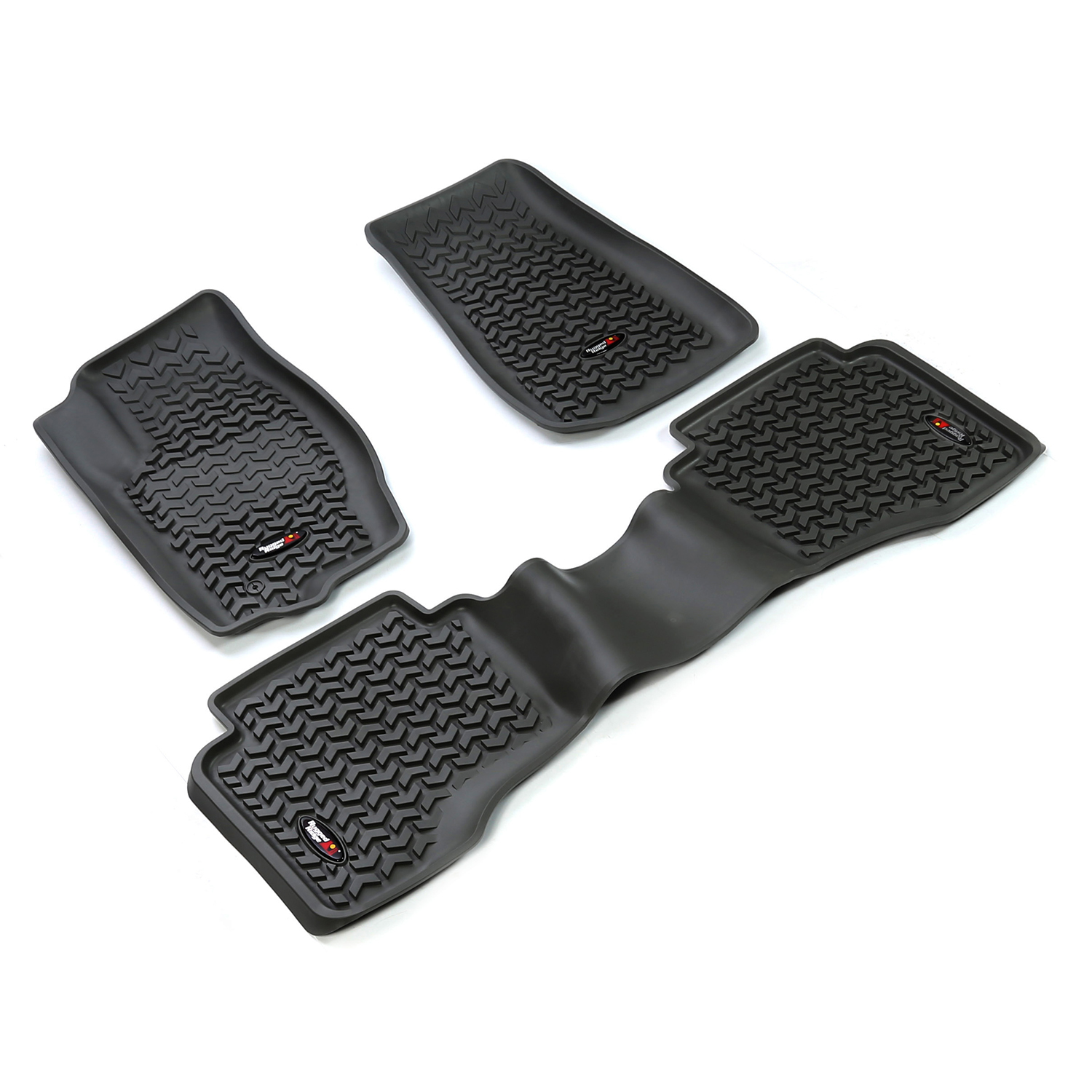 Floor Liner, Front/Rear; Black, 2005-2010 Jeep Grand Cherokee / Commander WK / XK  - 1