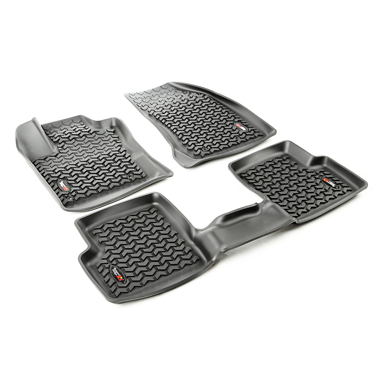 Floor Liner, Front/Rear; Black, 2015-2019 Jeep Renegade    - 1