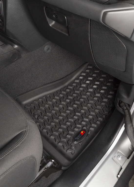 All Terrain Floor Liner Kit, Front/Rear, Black, 18-20 Jeep Wrangler JL, 2 Dr - 7