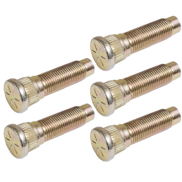 Wheel Stud Kit, 5 Piece, .609 Knurl, 1/2-20; 87-00 Jeep Wrangler YJ/TJ