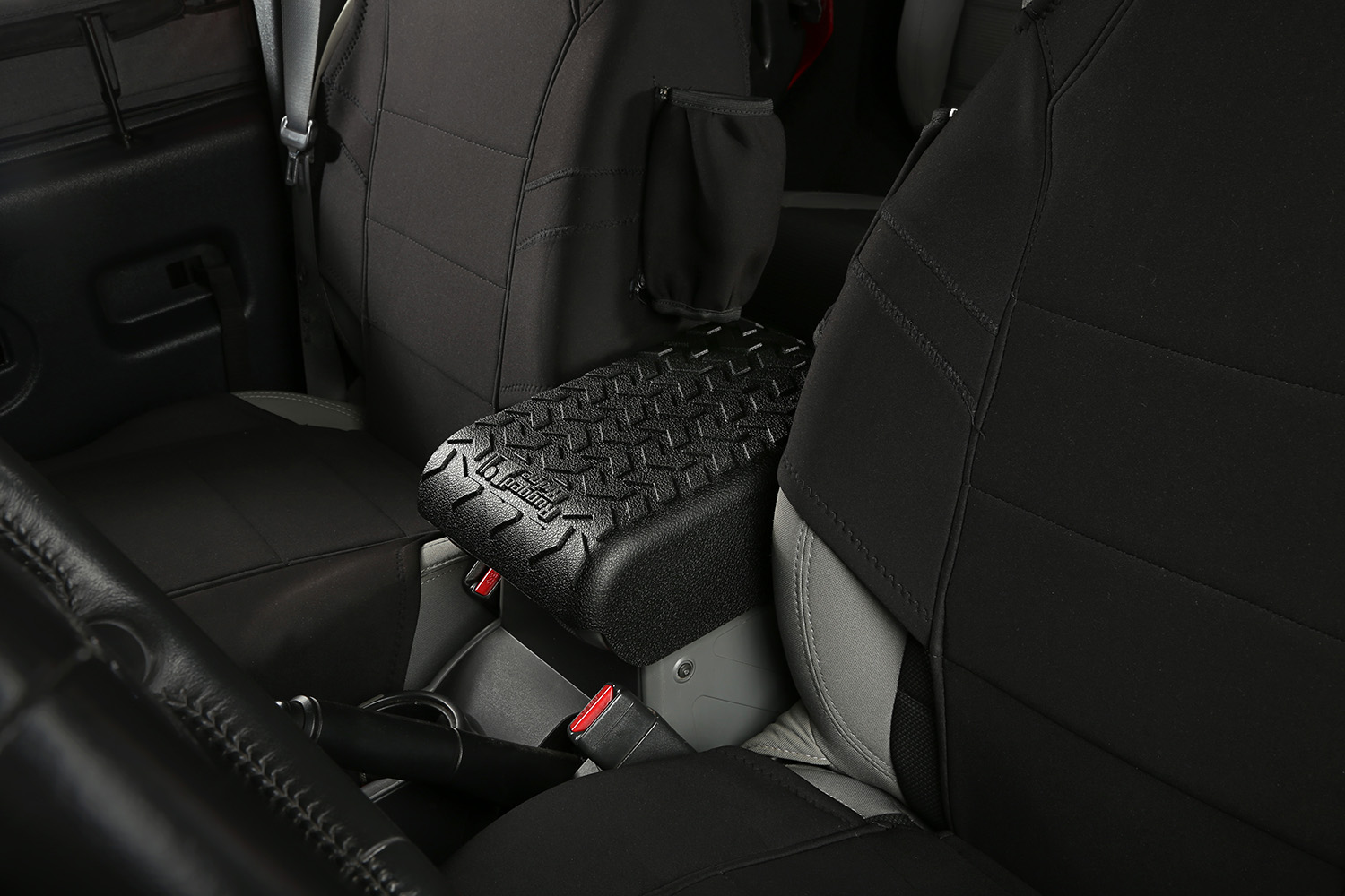 Center Console Cover, Black; 07-10 Jeep Wrangler JK - 3