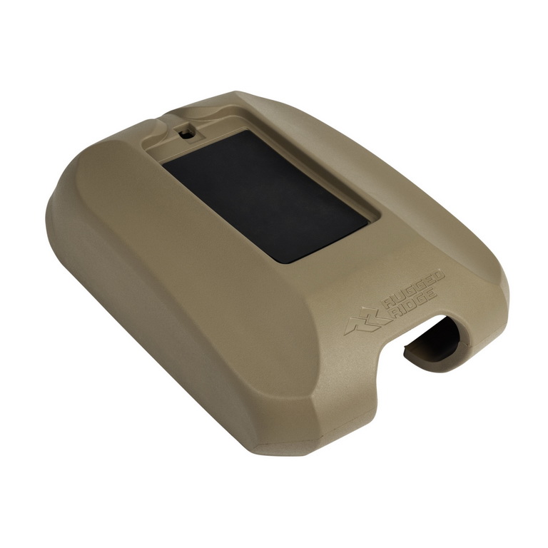 Console Cover w/Phone Holder, Tan; 11-18 Jeep Wrangler JK - 1