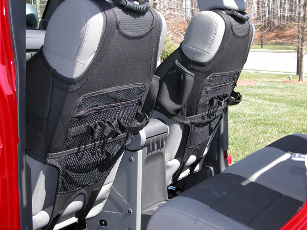 Seat Protector Vest Kit, Neoprene, Black; 07-19 Jeep Wrangler JK/JL - 2