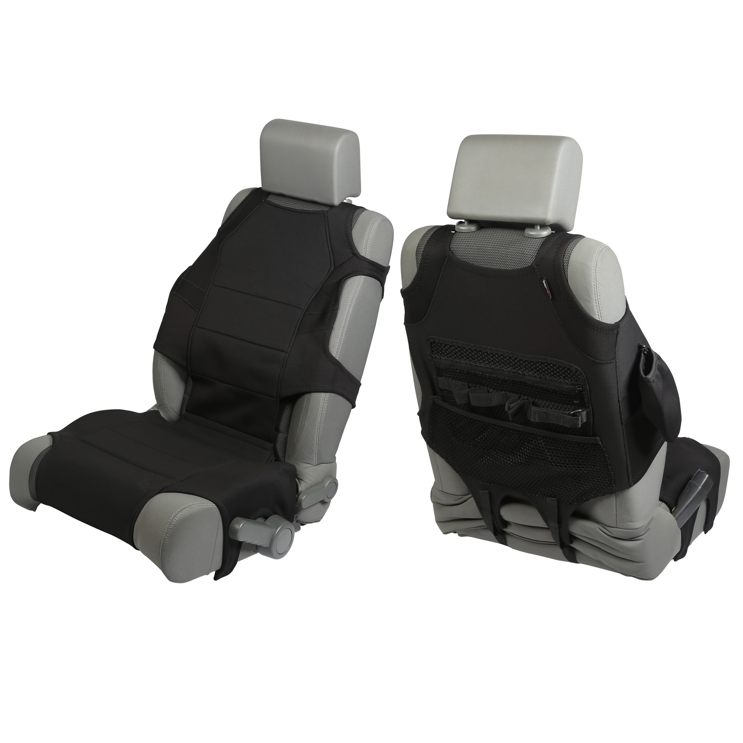 Seat Protector Vest Kit, Neoprene, Black; 07-21 Jeep Wrangler / 20-21 Gladiator - 1
