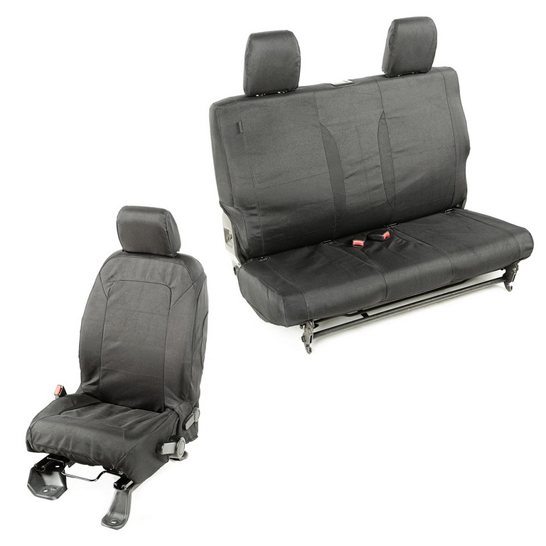 Pokrowce Elite Ballistic, zestaw, czarne, 2 Dr; 11-18 Jeep Wrangler JK - 1