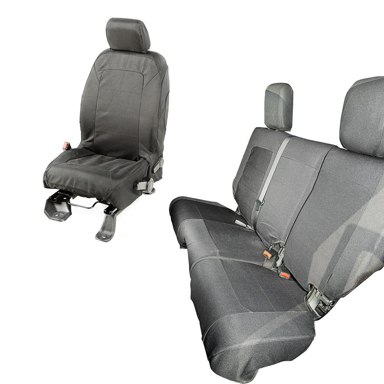 Pokrowce Elite Ballistic, zestaw, czarne, 4 Dr; 11-16 Jeep Wrangler JKU - 1