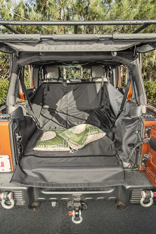 C3 Cargo Cover, Subwoofer; 07-14 Jeep Wrangler JKU, 4 Door