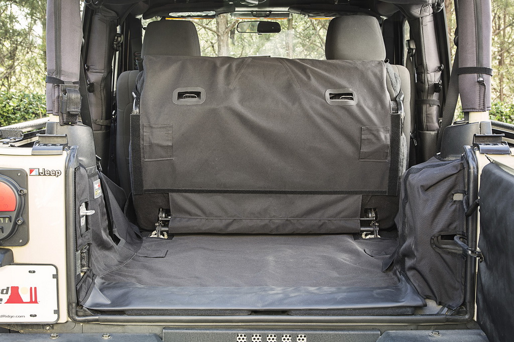 C3 Cargo Cover, Subwoofer; 07-14 Jeep Wrangler JK, 2 Door
