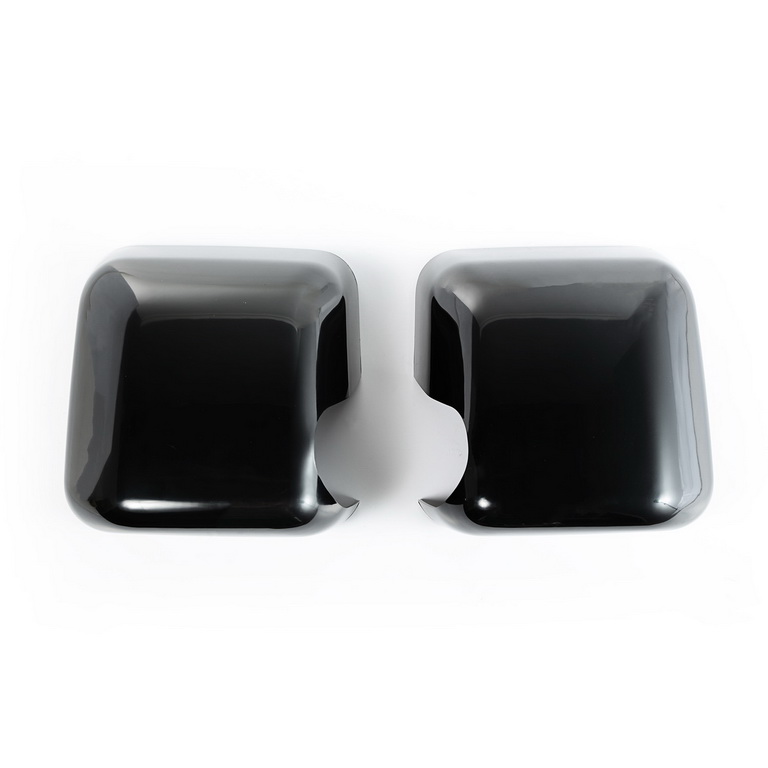 Door Mirror Cover Kit, Black, Paintable; 07-18 Jeep Wrangler JK