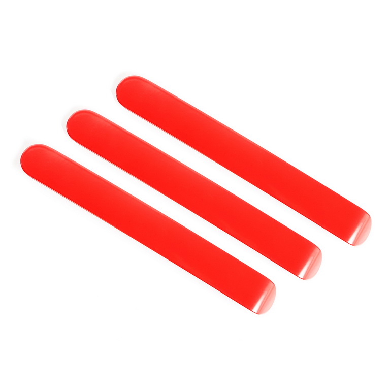 Elite Door Handle Inserts, Red; 07-18 Jeep Wrangler JK/JKU, 2 Door - 1