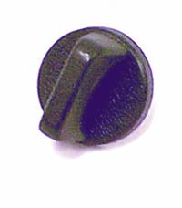 Windshield Knob, Interior, Black; 76-86 Jeep CJ - 1