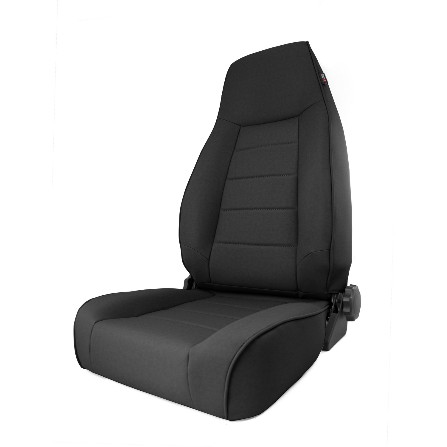 Seat, High-Back, Front, Reclinable, Black Denim; 97-06 Wrangler TJ - 1