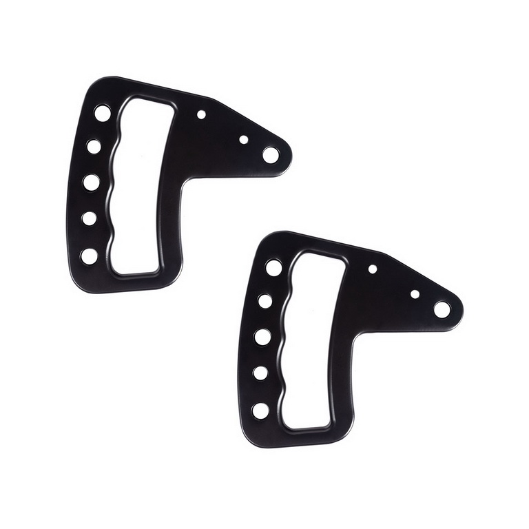 Metal Grab Handles, Aluminum, Front Pair, 07-18 Wrangler JK - 1