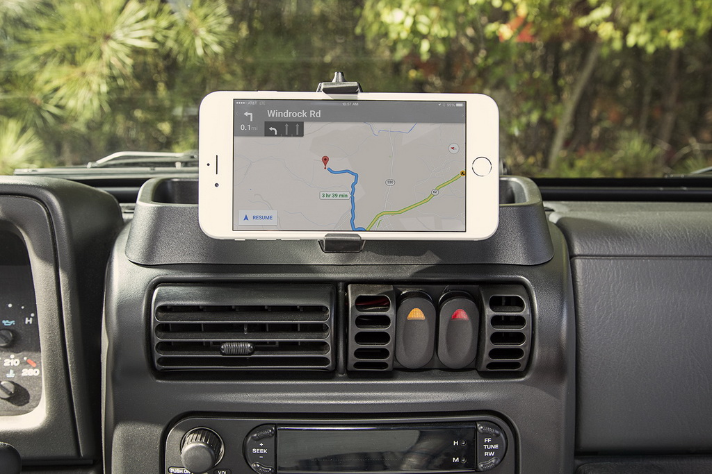 Dash Multi-Mount, Phone Holder; 97-06 Jeep Wrangler TJ/LJ - 4