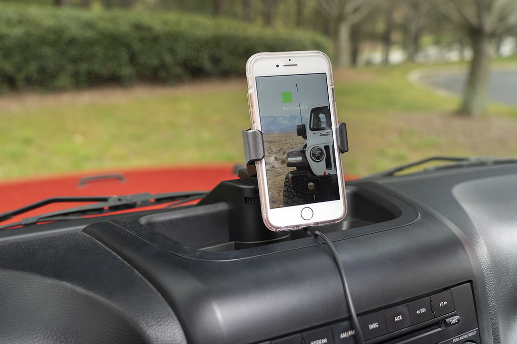 Dash Multi-Mount Charging Phone Kit; 11-18 Jeep Wrangler JK - 6