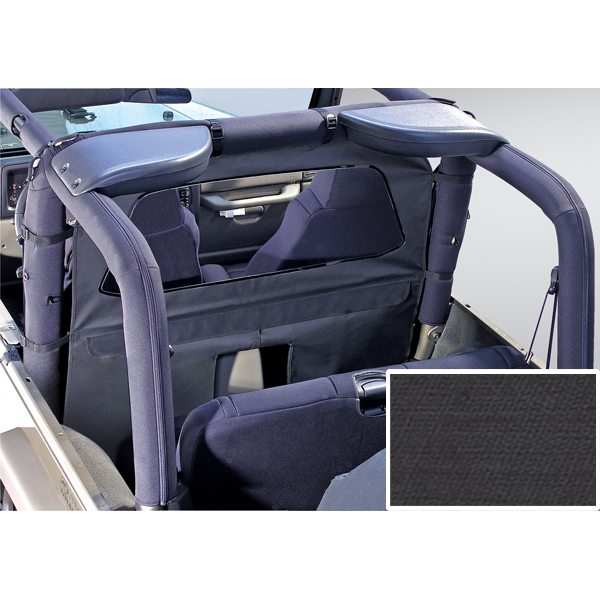 Windbreaker, Black Diamond; 80-06 Jeep CJ/Wrangler YJ/TJ - 1