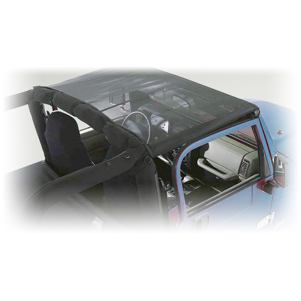 Summer Brief Top, Mesh; 07-09 Jeep Wrangler JK - 1