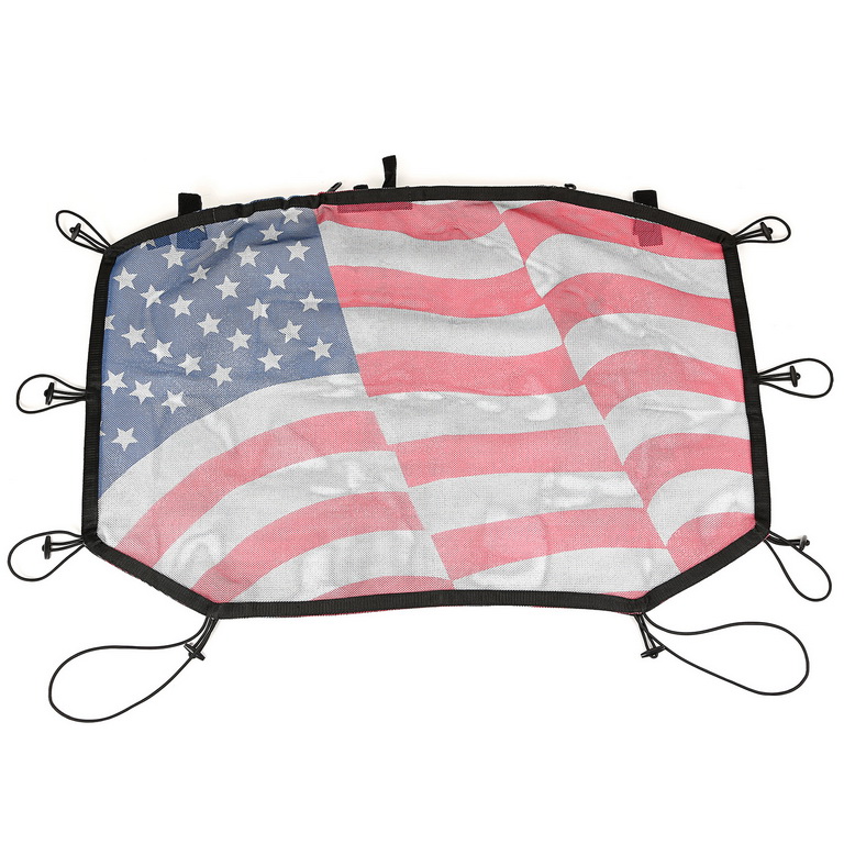 Hard Top Sun Shade, Front, Flag; 07-18 Jeep Wrangler JK/JKU - 1
