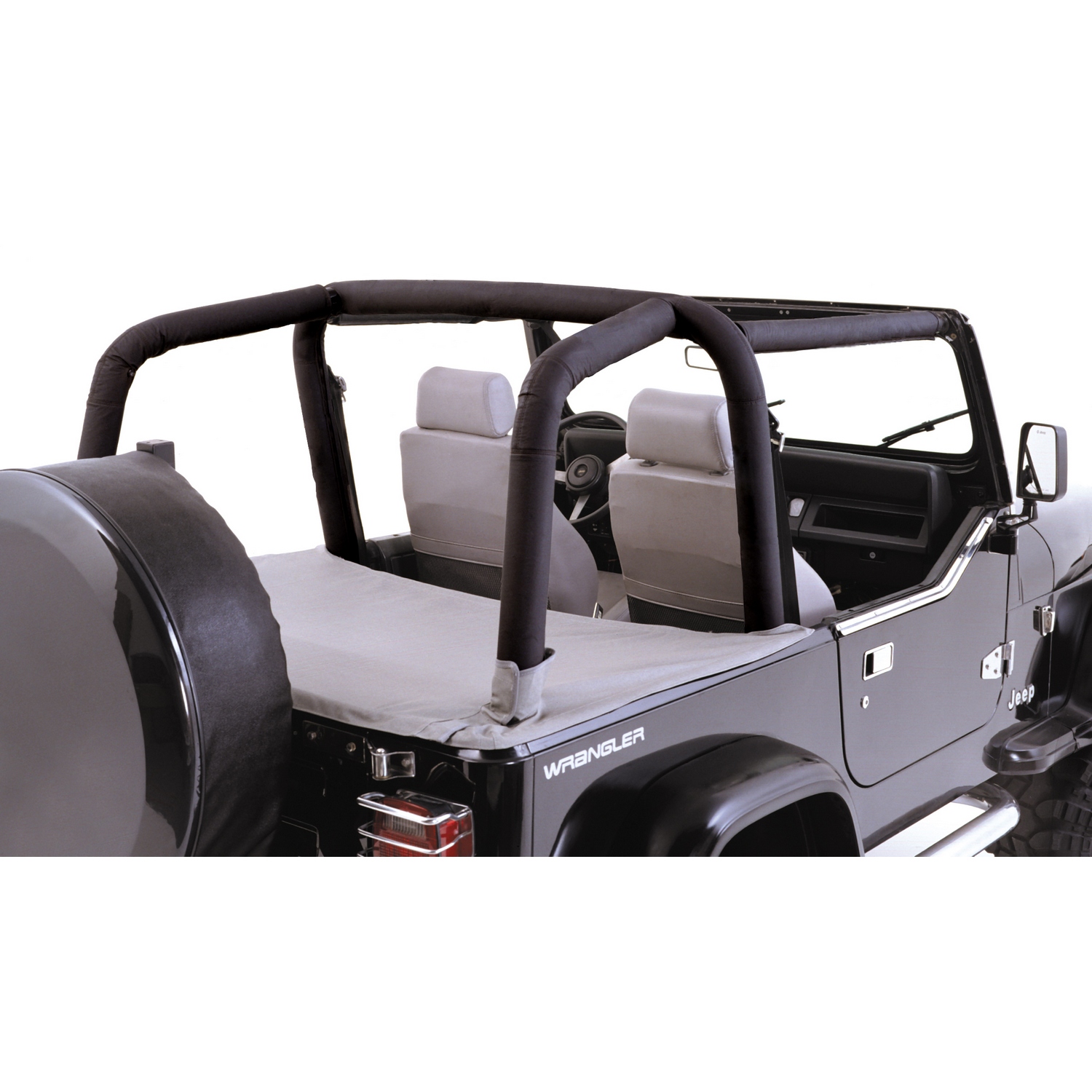 Roll Bar Cover Kit, Full; 97-02 Jeep Wrangler TJ