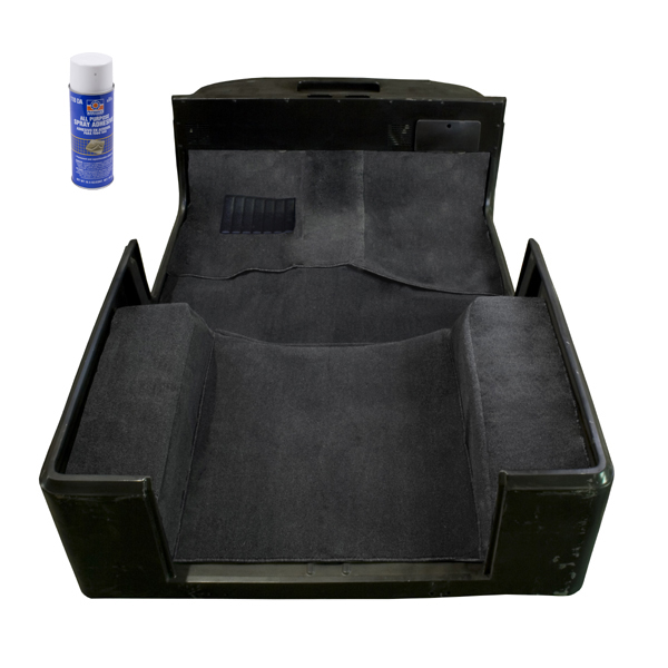 Deluxe Carpet Kit, with Adhesive, Gray; 76-95 Jeep CJ/Wrangler YJ