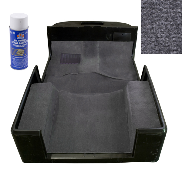 Deluxe Carpet Kit, with Adhesive, Gray; 97-06 Jeep Wrangler TJ - 1