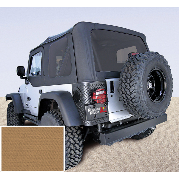 Soft Top, Door Skins, Spice, Tinted Windows; 97-02 Jeep Wrangler TJ - 1