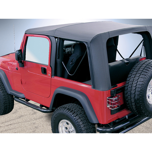 Soft Top, Door Skins, Black, Tinted Windows; 03-06 Wrangler TJ - 1