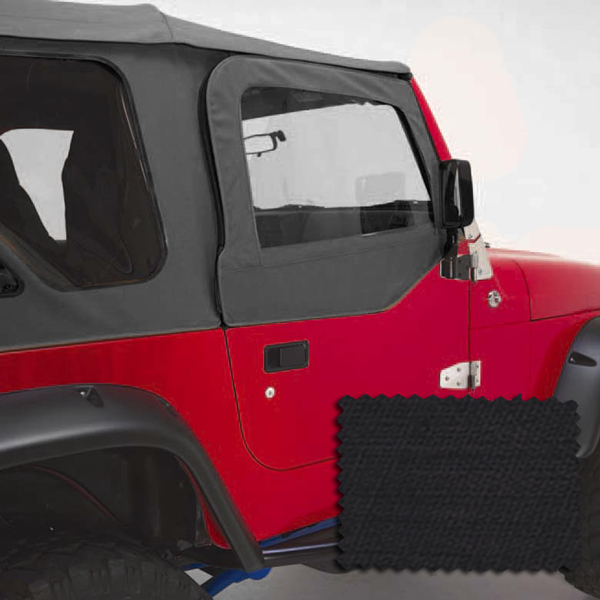 Door Kit, Upper, Black Diamond; 97-06 Jeep Wrangler TJ - 1
