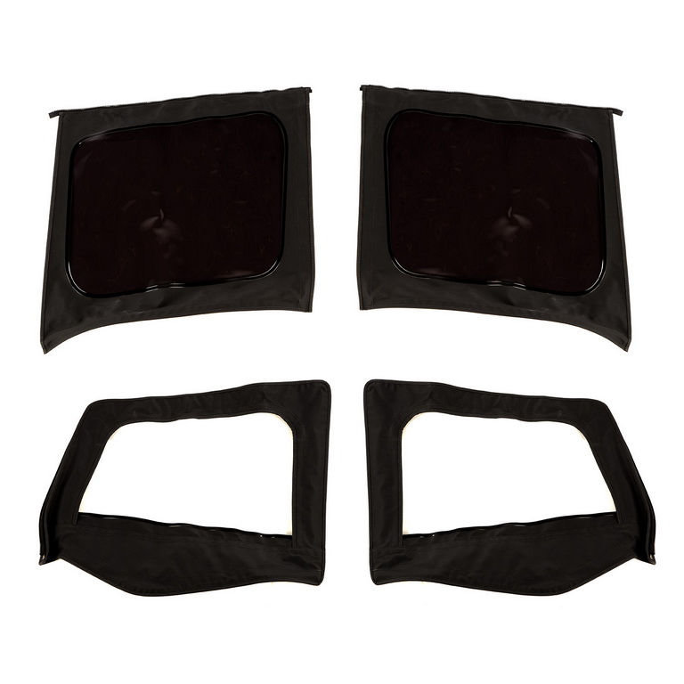 Montana Soft Top, Door Skins, Black Diamond, Tinted; 88-95 Wrangler YJ - 4