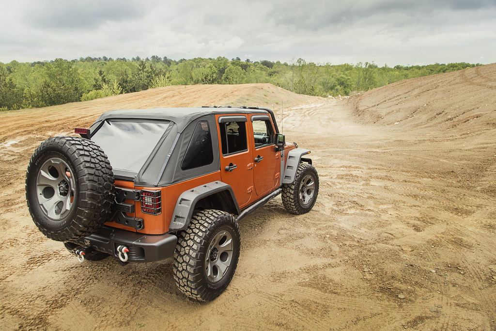 Montana Soft Top, Bowless, Black Diamond; 07-18 Wrangler JKU, 4 Door - 2