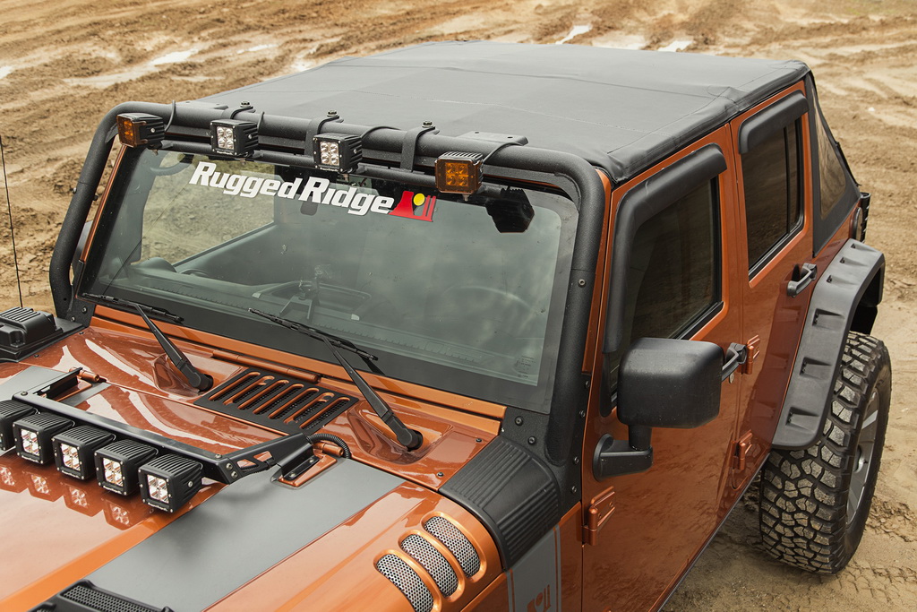 Montana Soft Top, Bowless, Black Diamond; 07-18 Wrangler JKU, 4 Door - 3