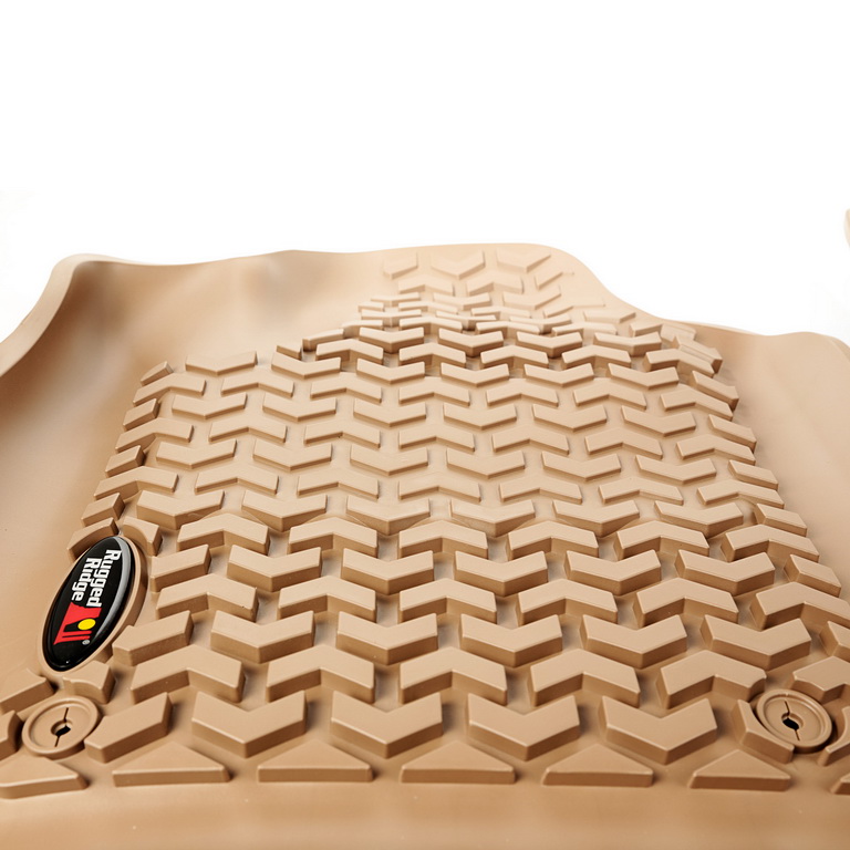 Floor Liner, Front/Rear; Tan, 2011-2019 Dodge / Jeep Durango / Grand Cherokee WK2  - 4