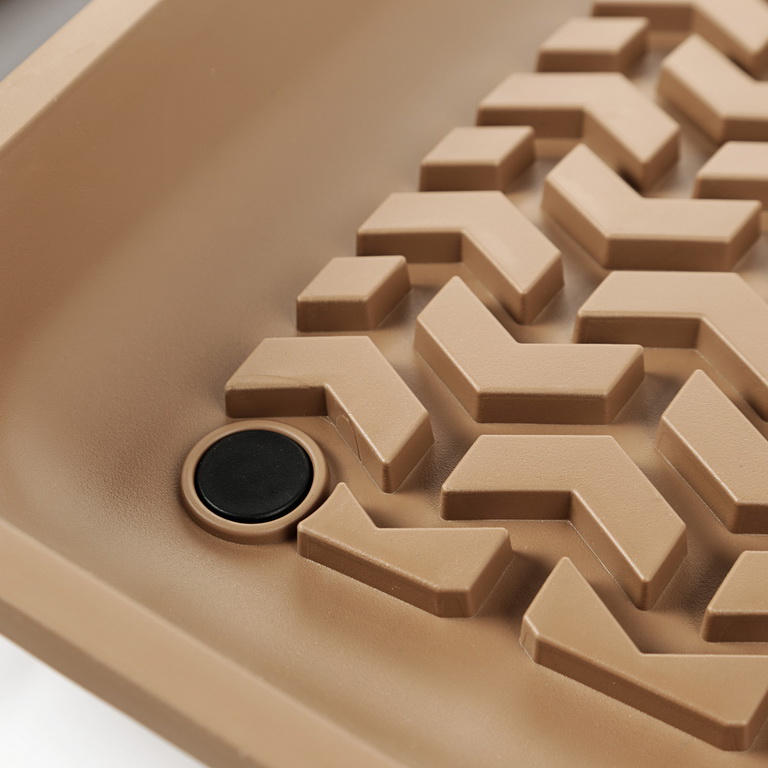 Floor Liner, Front/Rear; Tan, 2011-2019 Dodge / Jeep Durango / Grand Cherokee WK2  - 6