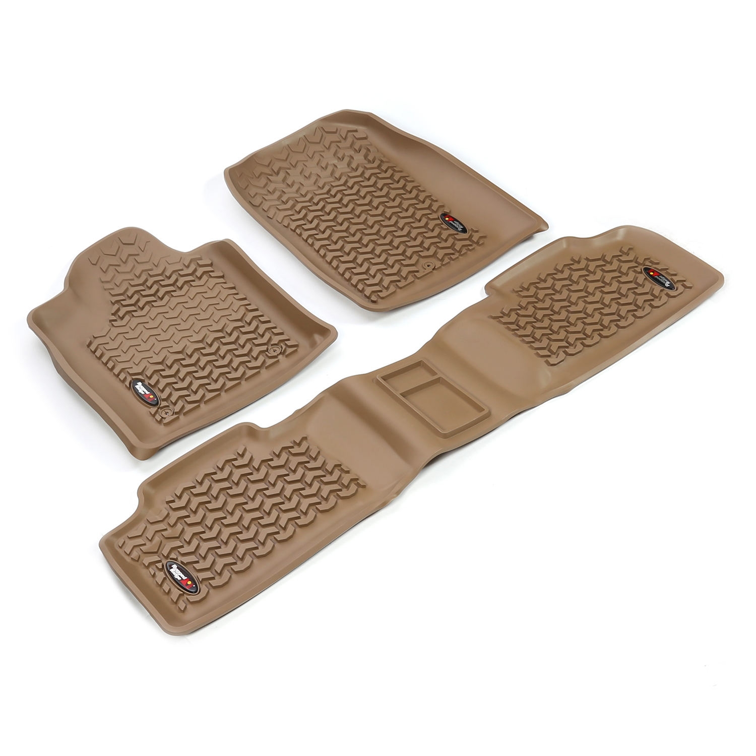 All Terrain Floor Liner Kit, Tan; 11-18 Jeep WK/Dodge Durango