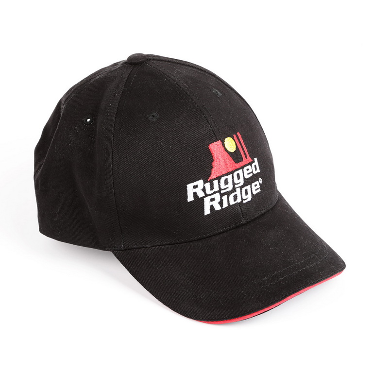 Hat, Rugged Ridge, Black/Red, Adjustable