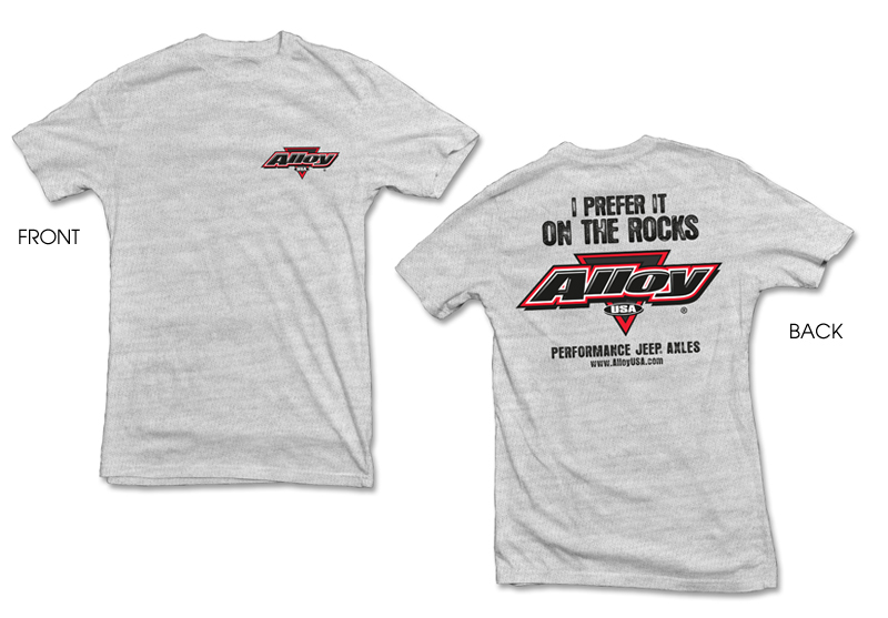 Gray On The Rocks Tee Medium - 1