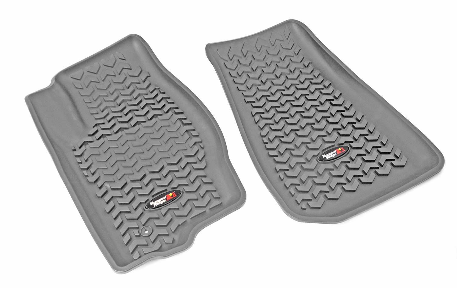 Floor Liner, Front; Gray, 2005-2010 Jeep Grand Cherokee, 06-09 Commander WK / XK 