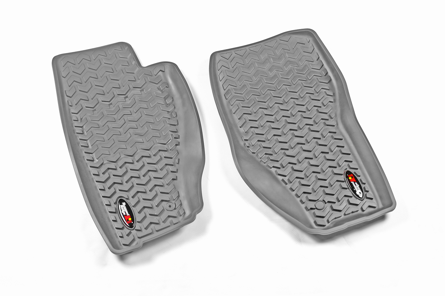 Floor Liner, Front; Gray, 2008-2013 Jeep Liberty KK  - 1