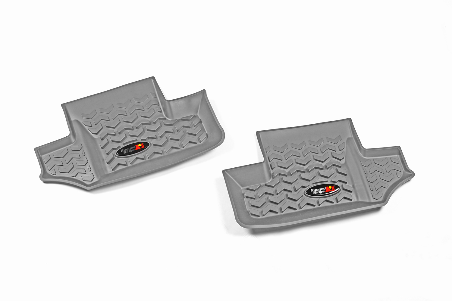 Floor Liner, Rear; Gray, 2007-2018 Jeep Wrangler JK  - 1