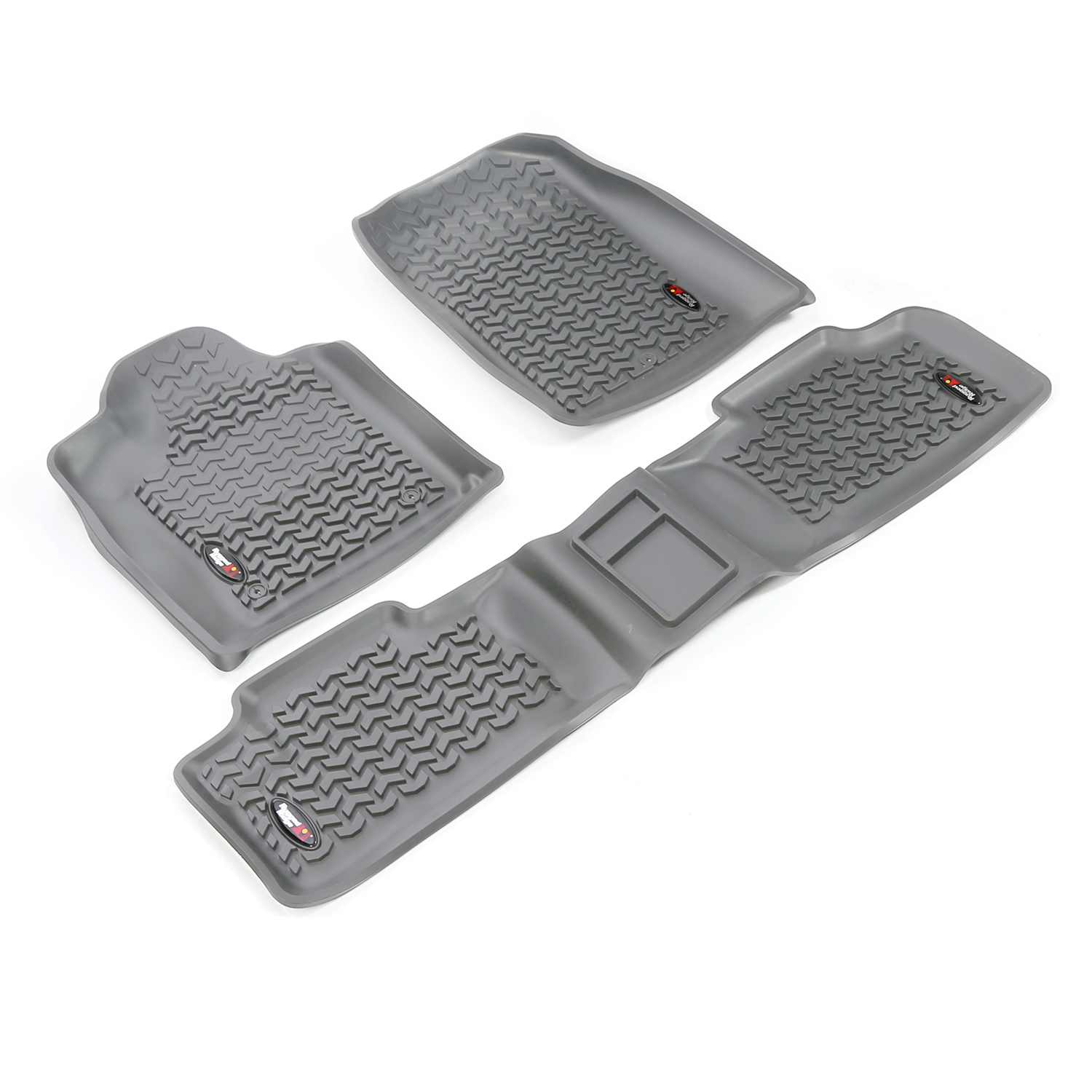 All Terrain Floor Liner Kit, Gray; 11-18 Dodge Jeep WK/Dodge Durango