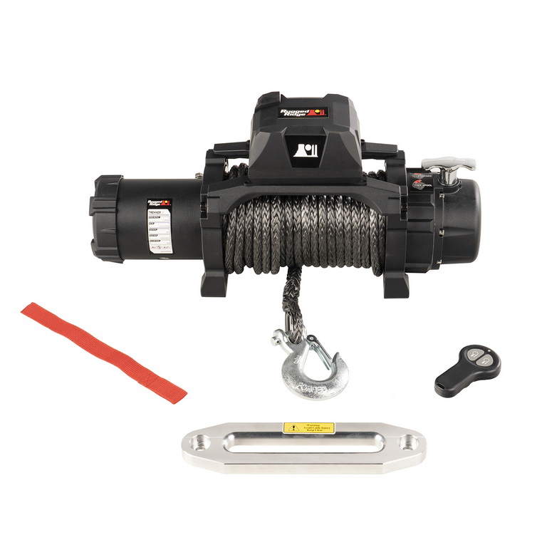 Trekker Winch, 12,500 LBS, Synthetic Rope, IP68 Waterproof, Wireless - 1