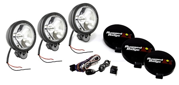 Zestaw halogenów Off-Road typu Slim 6" czarny