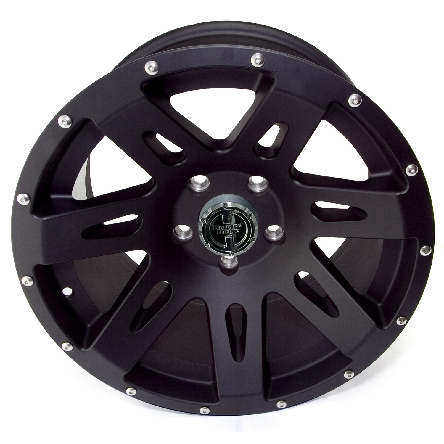 XHD Wheel, 17x9, Black Satin, Center Cap; 07-21 Jeep Wrangler/Gladiator - 1