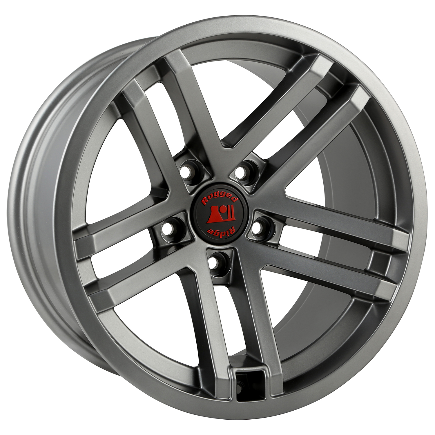 Jesse Spade Wheel, 17x9, Satin Gun Metal; 07-21 Jeep Wrangler / 20-21 Gladiator - 1
