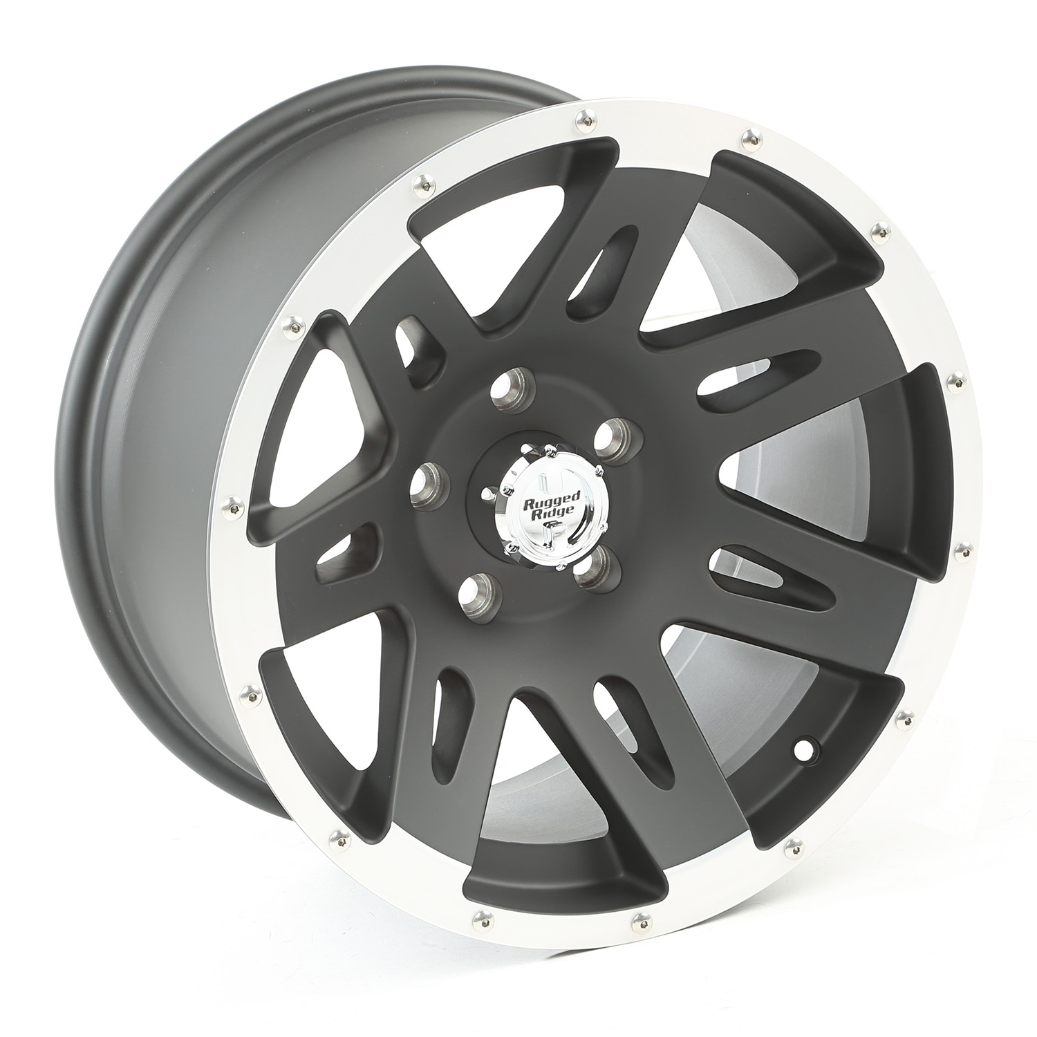 Felga XHD czarna satyna z rantem, 17x9, 07-15 Jeep Wrangler JK - 2